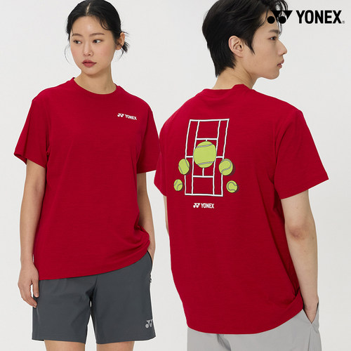 2026春夏新款YONEX尤尼克斯韩国网球服短袖男女同款透气运动上衣1