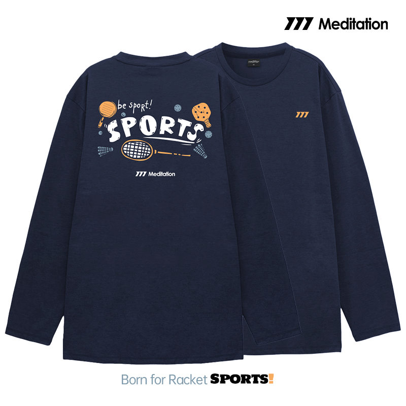 韩国2026春夏meditation新品羽毛球服长袖男女同款运动速干匹克球