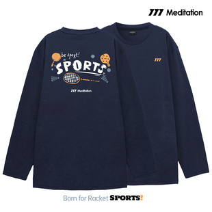 韩国2026春夏meditation新品羽毛球服长袖男女同款运动速干匹克球