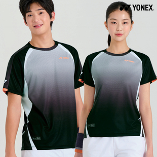 2026春夏韩国YONEX尤尼克斯新款羽毛球服短袖男女款速干运动T恤33