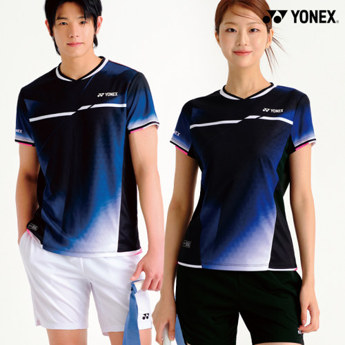 2025秋冬韩国YONEX尤尼克斯新款羽毛球服短袖男女款速干运动T恤19