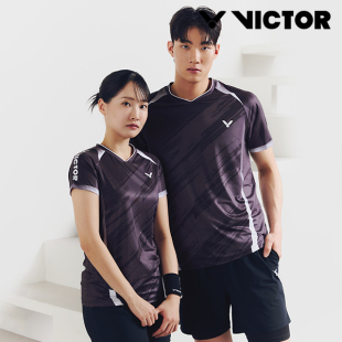 运动速干透气短袖 VICTOR维克多韩国羽毛球服男女款 2026春夏新款