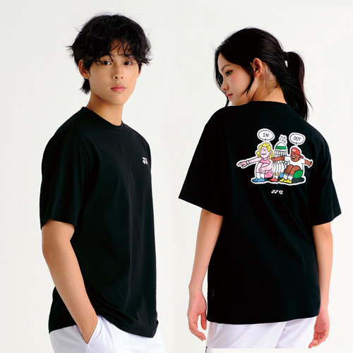 2025秋冬韩国YONEX尤尼克斯新款羽毛球服短袖男女款运动匹克球T42