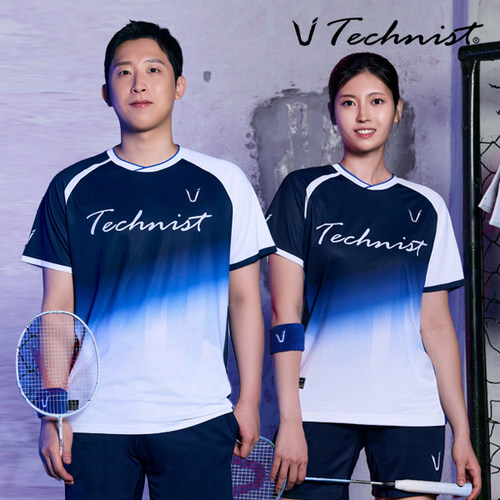 2026秋冬新款Technist韩国羽毛球服男女运动速干透气短袖上衣T13