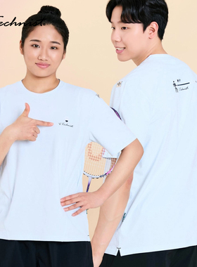 2025秋冬新款Technist韩国羽毛球服男女同款速干运动短袖休闲T恤8