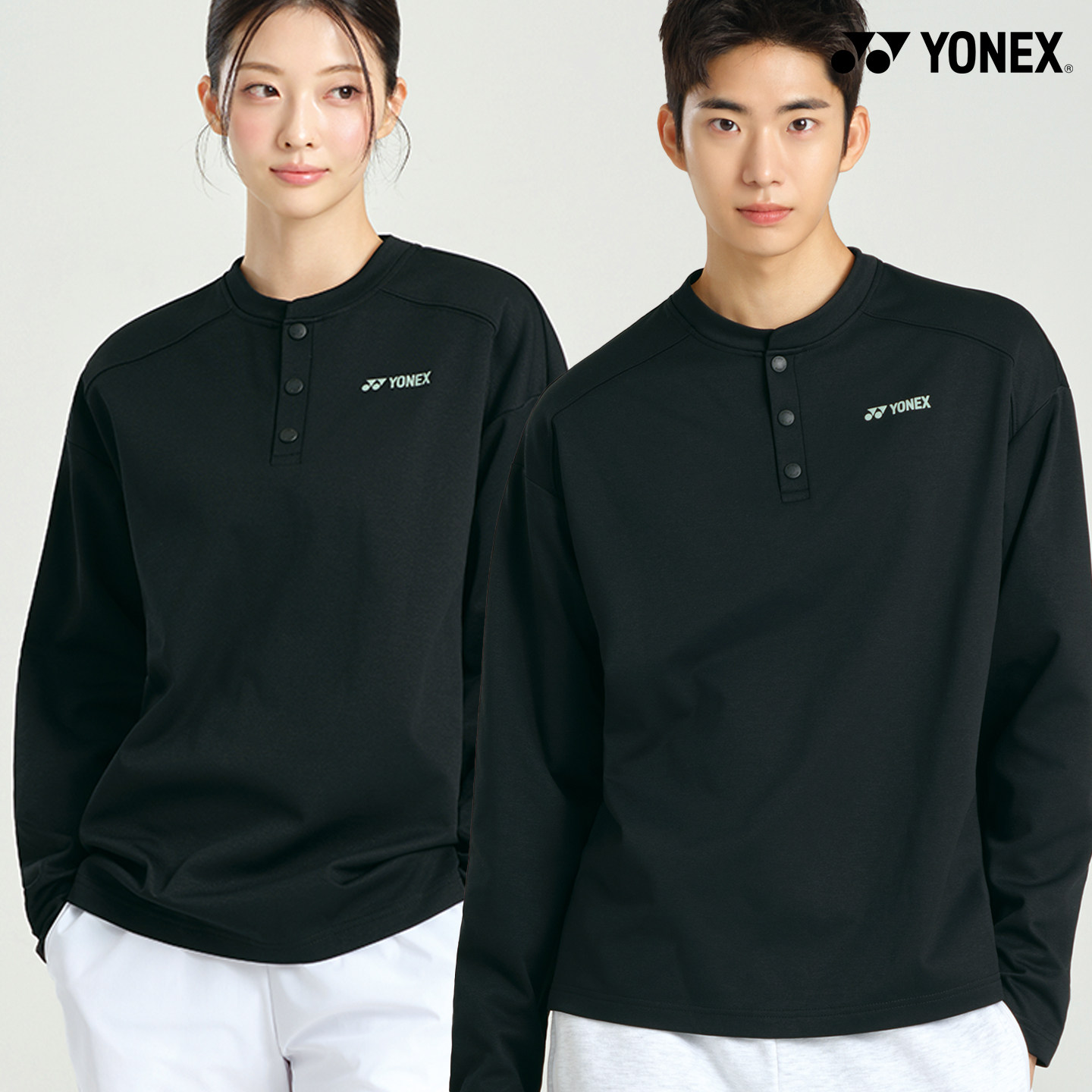2026秋冬韩国YONEX尤尼克斯新款羽毛球服长袖男女同款运动装上衣2