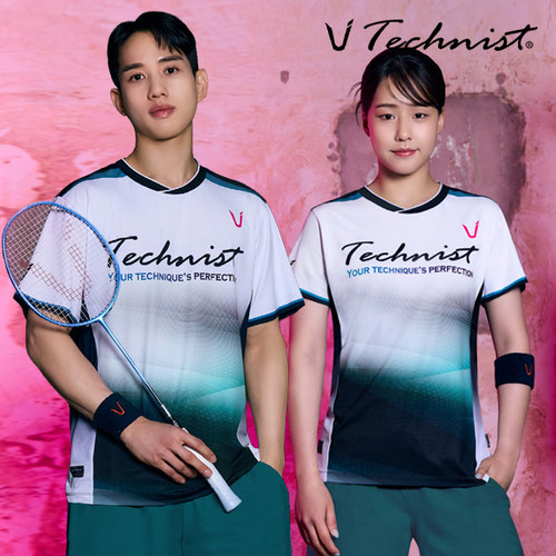 2026秋冬新款Technist韩国羽毛球服男女运动速干透气短袖上衣T20