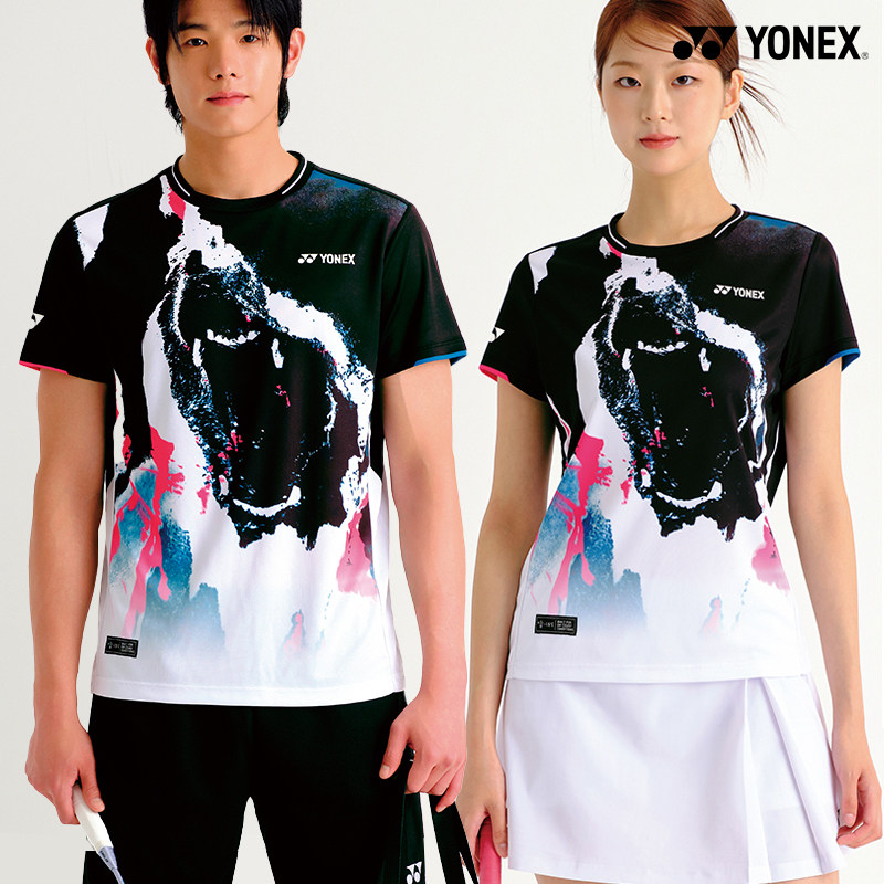 2025秋冬韩国YONEX尤尼克斯新款羽毛球服短袖男女款速干运动T恤31