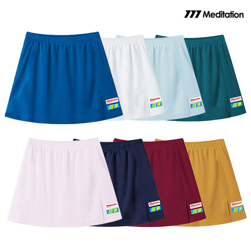 韩国2026meditation新品羽毛球服裙女款运动速干短裙子百褶防走光