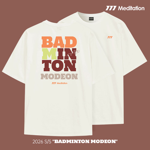 韩国2026春夏meditation新品羽毛球服短袖男女同款运动速干T恤16