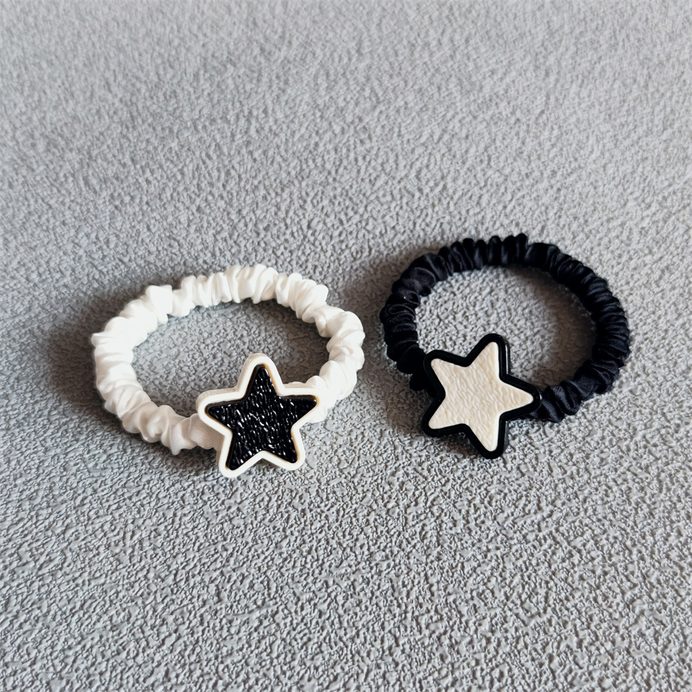 星星头绳扎头发皮筋简约高弹力耐用马尾不伤发圈女2023年新款发绳