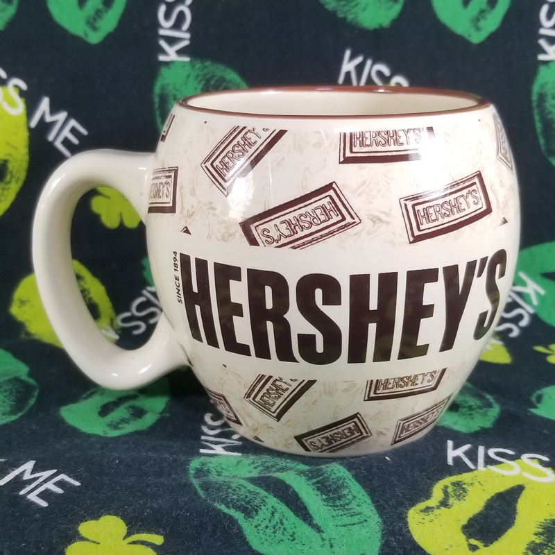 hersheys好时之吻巧克力可爱卡通大陶瓷杯马克杯水杯茶杯马克杯子