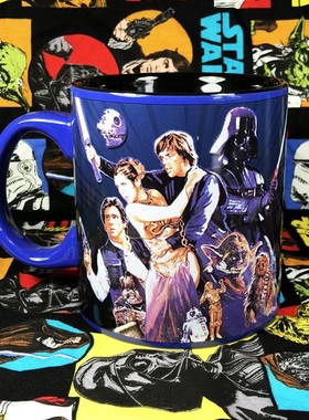 美国星球大战STARWARS莱娅公主最后的绝地武士陶瓷马克杯水杯