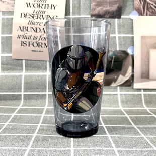 美剧 星球大战赏金猎人曼达洛战士波巴菲特玻璃杯啤酒杯周边水杯