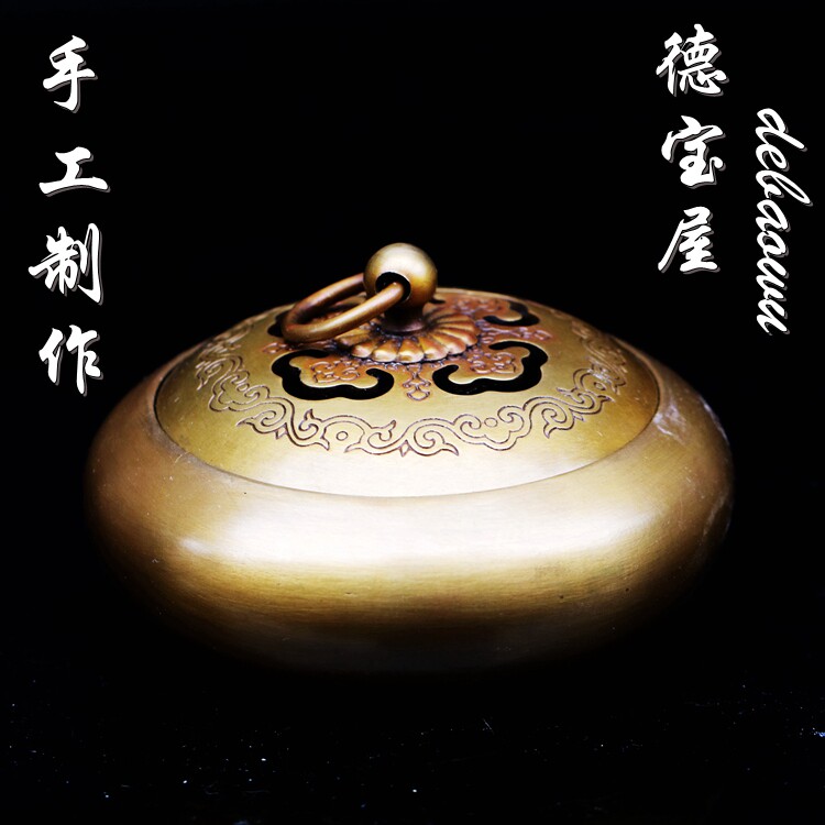 包邮铜香炉仿古纯铜宣德炉创意祥瑞黄铜香薰炉茶道熏香炉摆件熏香