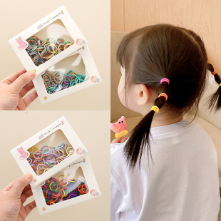 婴幼儿不伤发拇指发圈小号皮筋宝宝基础皮圈头绳扎小揪揪儿童发饰