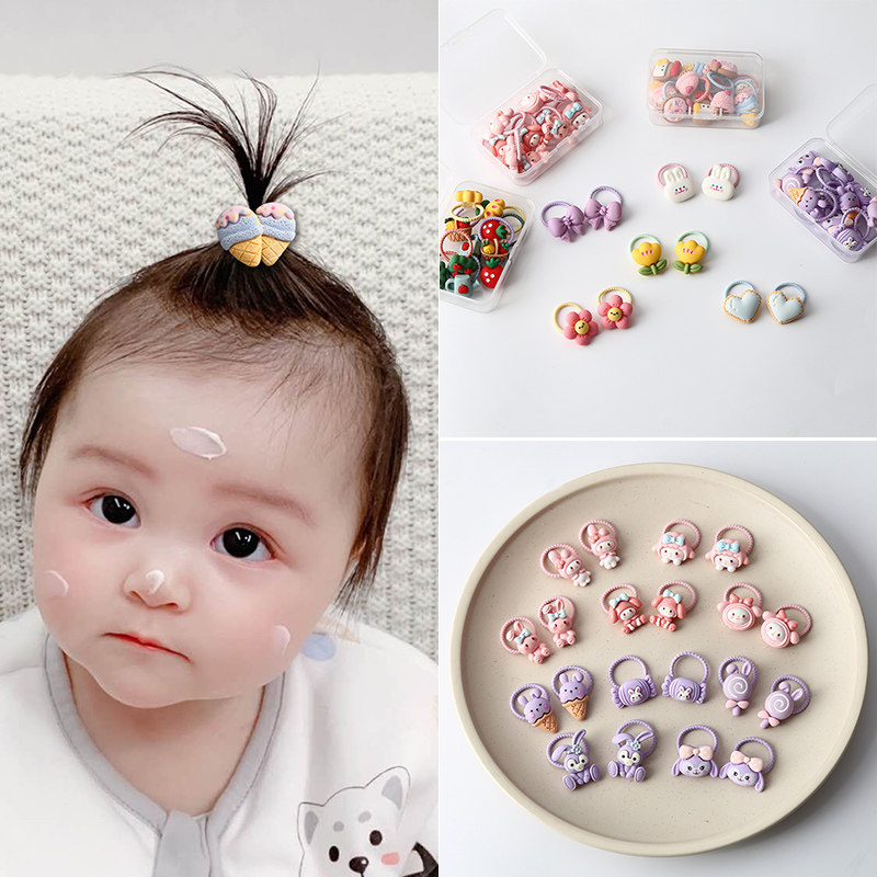 可爱卡通发圈头绳宝宝幼儿发饰不伤发小女孩小号皮筋儿童女童头饰