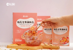 辰颐物语桂花坚果藕粉羹营养早餐莲藕粉冲饮代餐(35g*10袋)350g