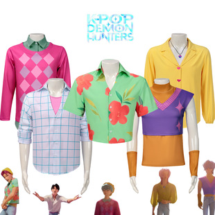 漫点猎魔女团男团沙加男孩Baby毛衣Saja cos服Kpop演出服 Boys