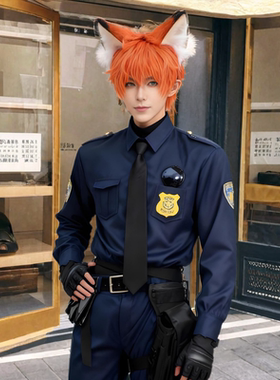 尼克狐尼克衣服成人儿童男童疯狂动物城2兔子警官cos服制服套装