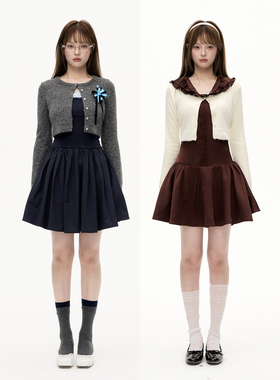 Romance Nanci 基础百搭针织开衫女短款高级感甜美秋季坎肩上衣