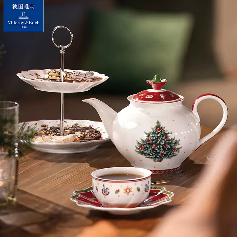 villeroyboch陶瓷圣诞节日咖啡杯