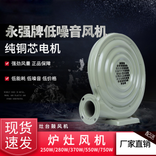永强风机CZR离心式中压低噪风机 550W锅炉灶鼓风机220V炒菜炉风机