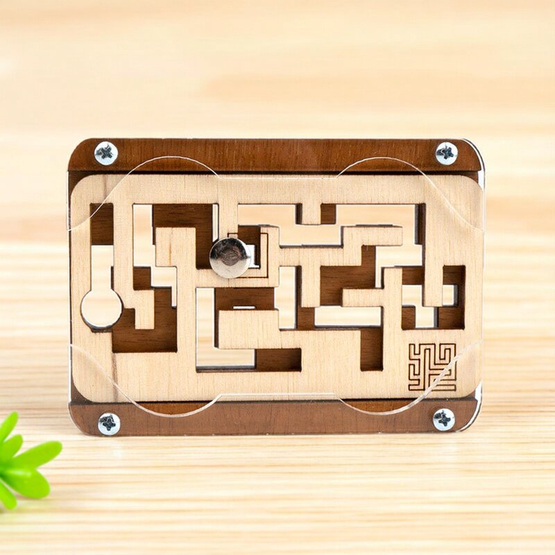 迷宫解锁解密puzzleTwo Keys成人拼图华容道十级难度益智玩具木质