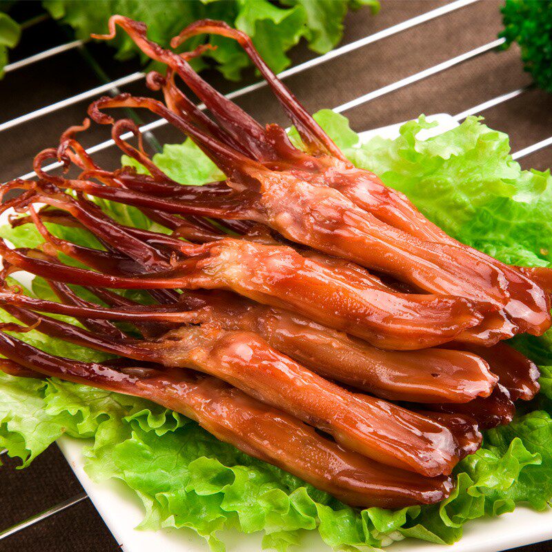 温州特产初旭食品大条生鸭舌腊鸭