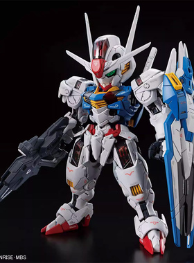 有货 万代 MGSD 水星的魔女 风灵高达 Q版拼装模型