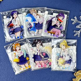 日本正版LoveLive!学园偶像祭立牌徽章盲盒 μ's海军ver.周边谷子