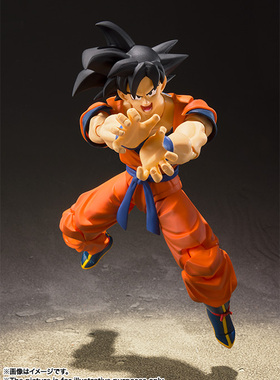 有货 万代 SHF 七龙珠 黑发孙悟空2.0 地球长大的赛亚人 手办
