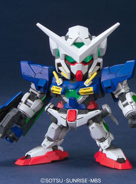 有货 万代 SD BB战士334 GN-001REⅡ能天使高达修复型Ⅱ 拼装模型