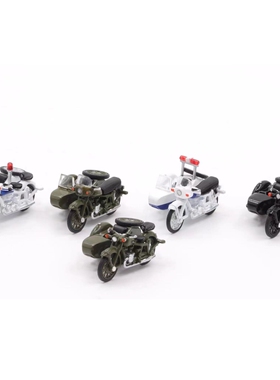 PERKA 1:64长江750摩托车合金模型仿真摆件回忆经典微缩艺术场景