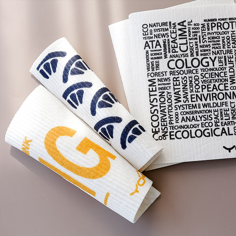 小词2007 创意环保木浆抹布 家务清洁洗碗巾 洗碗布 擦桌布