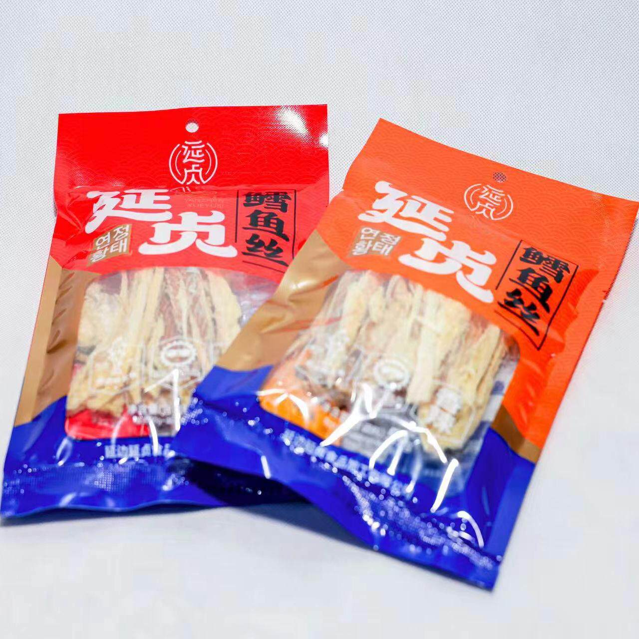 延边特产延贞明太鱼丝鳕鱼丝真味鱼丝香辣特辣59g/袋朝鲜族风味