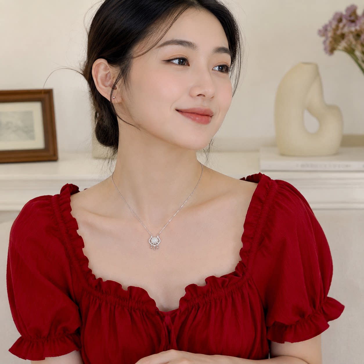 洗澡可戴钛钢不掉色女款项链