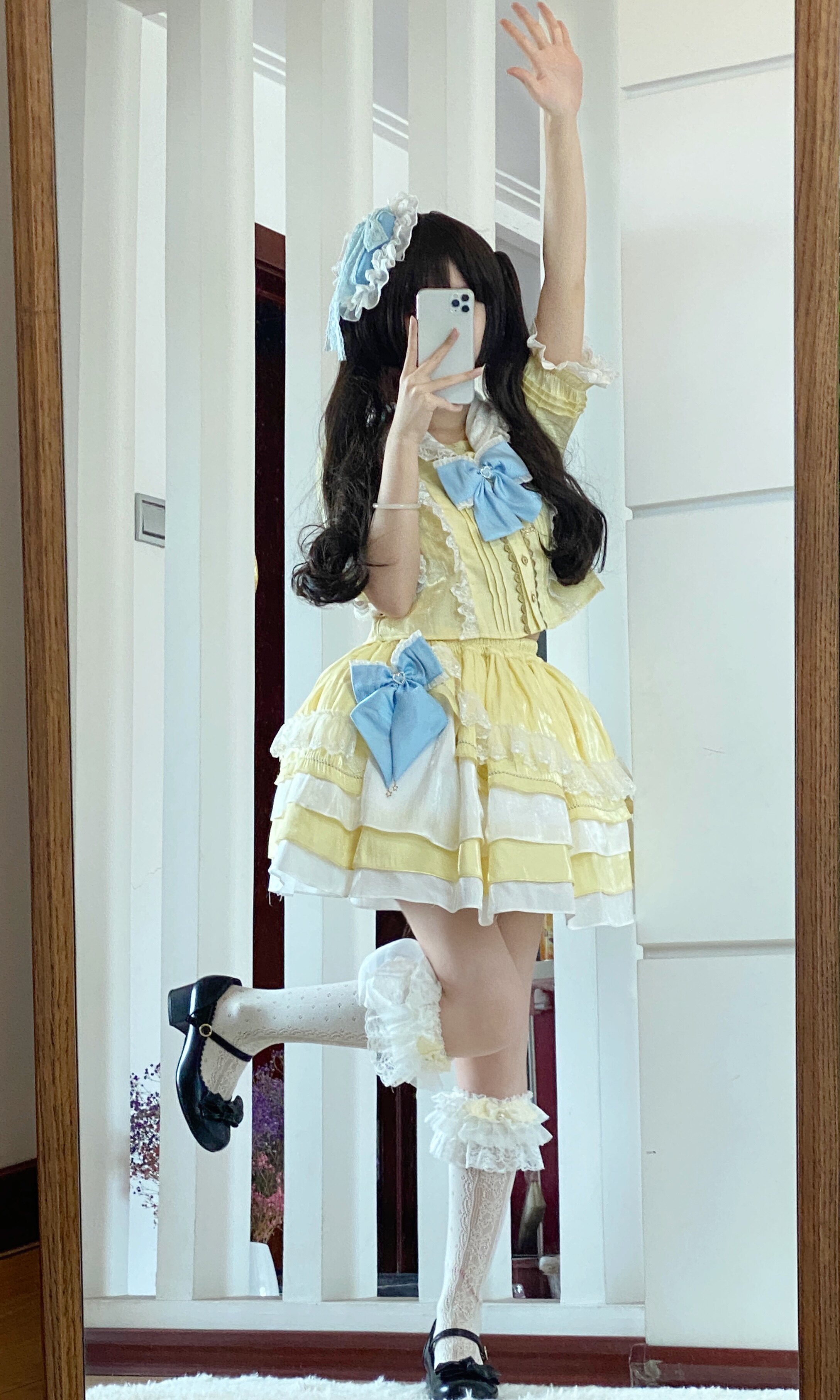 现货 闪闪发光 Lolita原创设计小水手正版套装纯色可爱洛丽塔夏