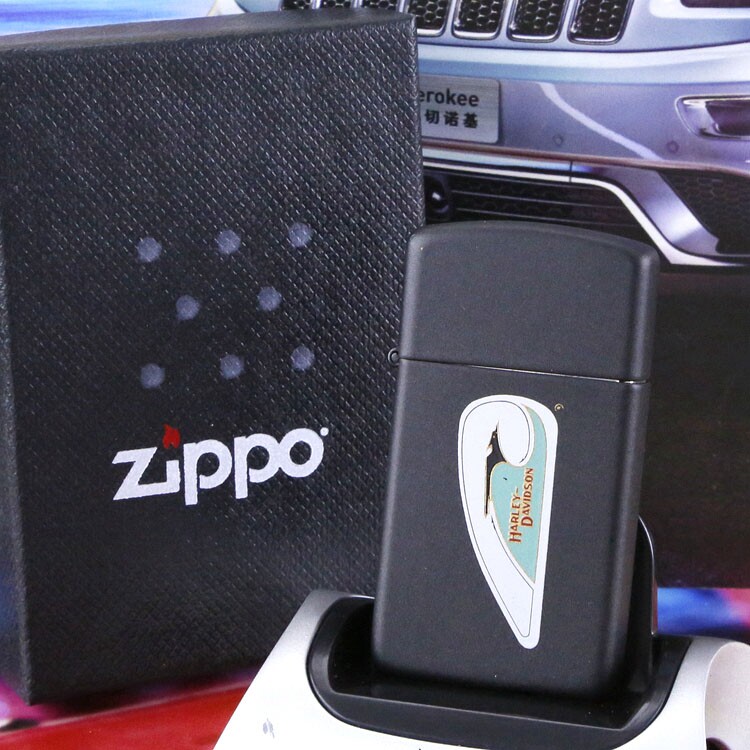 1989年哈雷harley历程样机纤巧窄机 美国原装正版正品zippo打火机
