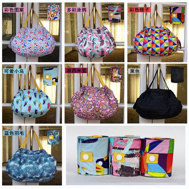 South Korea and Japan Edition Portable environmental protection Shopping bag fast fold travel The single shoulder bag portable capacity Convenient bags Storage bagin the Storage consolidation , Home Storage appliances , Pouch , Shopping Bag/Bags  category - from Buy2taobao.com to provide professional Taobao agent buy service