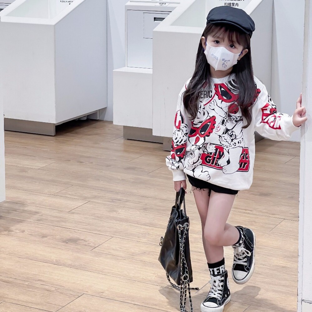 儿童卫衣春秋款2025新款潮男童女童加厚纯棉上衣秋冬炸街韩版冬装