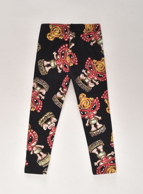 夏季新款女童儿童童装打底裤卡通弹力小脚裤时尚潮范紧身裤百搭款