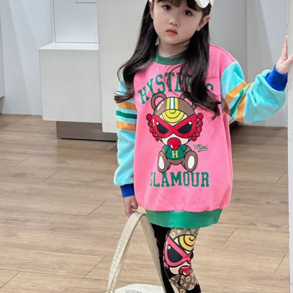 女童卫衣2025新款潮秋冬装加绒加厚套头上衣时尚洋气冬装一体绒潮