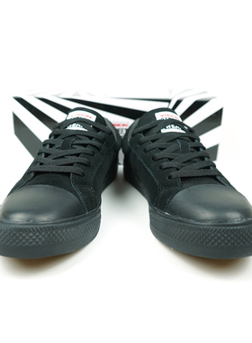 STRAYE运动长板男女学生反毛皮耐磨低帮全黑武士3E专业滑板鞋