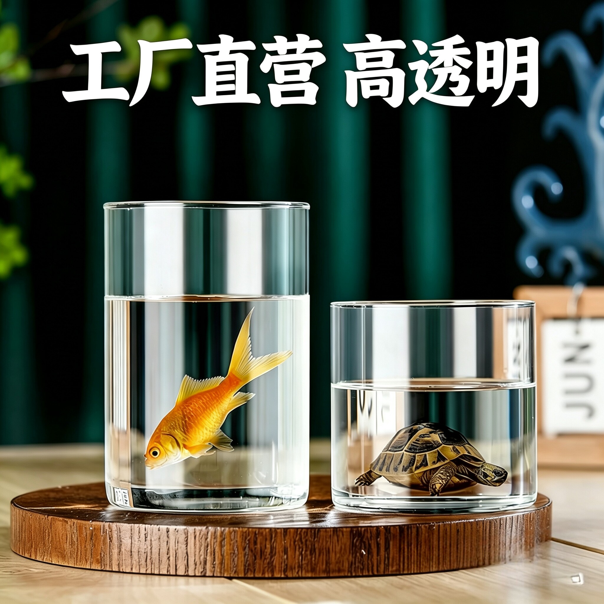 高硼硅玻璃花瓶微景观空瓶插花植物摆件富贵竹水培直筒罐微型鱼缸