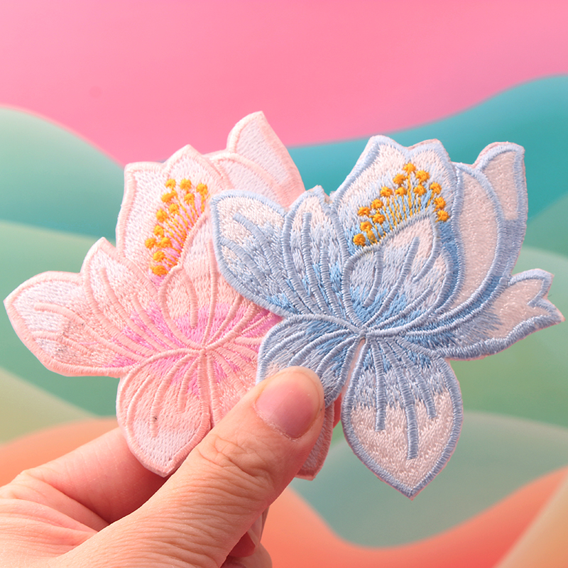 桑之染布贴免烫免缝花朵布贴