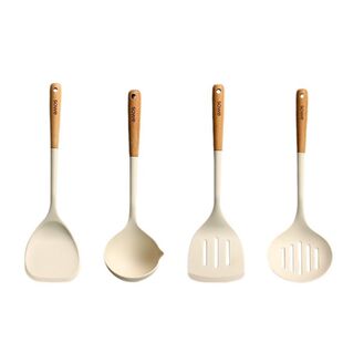 sowe硅胶锅铲家用炒菜铲子不粘锅专用汤勺漏勺饭勺耐高温厨具套装