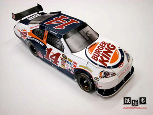 纸拼图3D纸模型NASCAR雪佛兰Impala SS赛车纸模名车纸模型