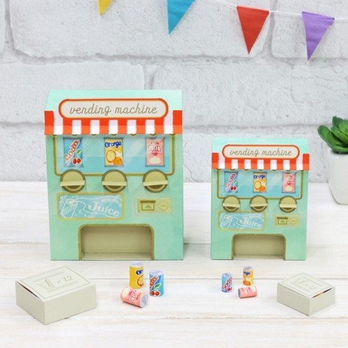 益智手工diy移动剧院自动售货机面包机玩具3D折纸机关可动纸模型