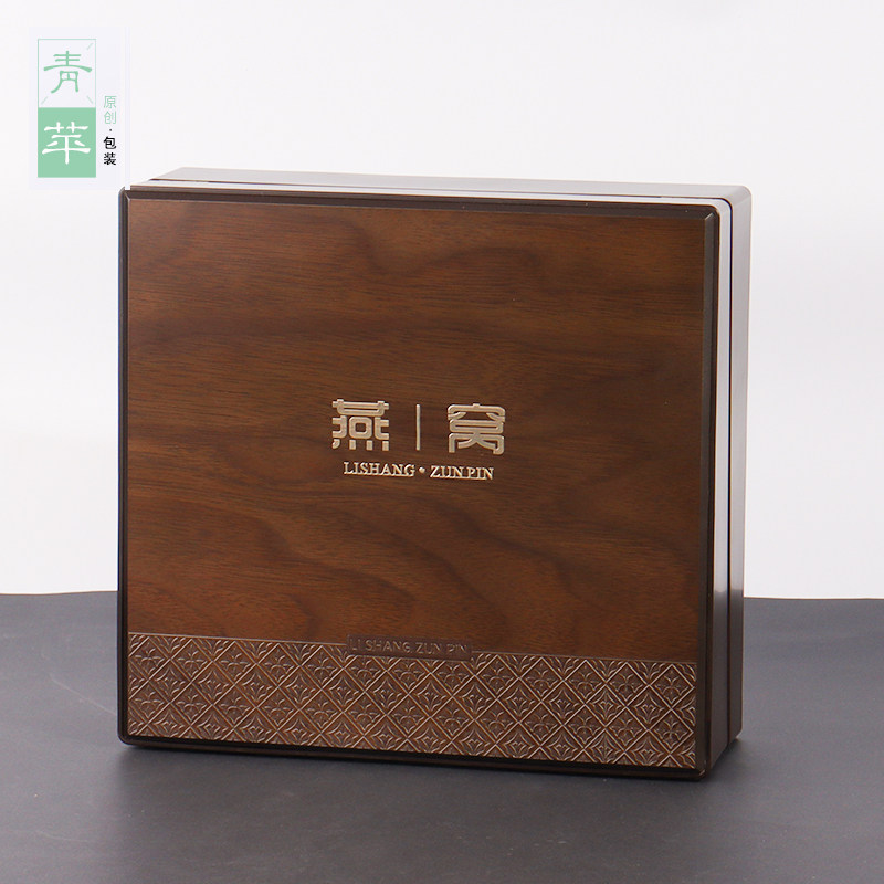 雕花高档透明塑料可定制木盒